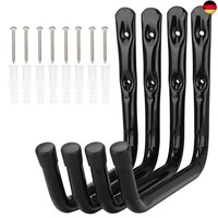 Pipabiba 4 StüCk Garagen-Leiterhaken, 28 Cm Arm, Robuste Wandhalterung,