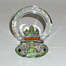 Auustrian Crystal Castle under a Crystal Rainbow - Collectible figurine