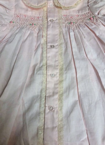 Girls NWT Baby Sen By Remember Nguyen Smocked Dress w/Slip Free Bow 9 Months - Picture 5 of 14