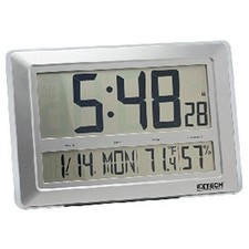 Extech CTH10A: Clock, Radio Controlled, Temp/Humidity