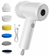 Electric Spin Scrubber Cordless Cleaning Brush for Tub Tile Floor Sink