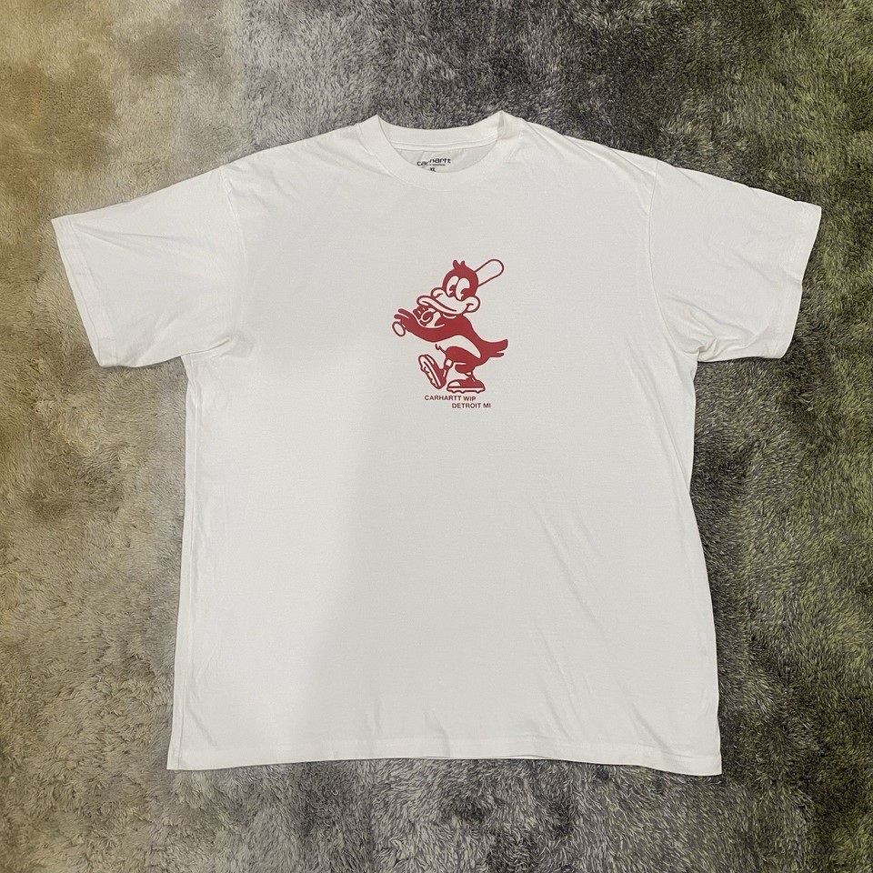 Carhartt WIP Home Run Baseball Duck White T-Shirt Men’s XL