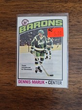 1976-77 O Pee Chee Dennis Maruk Cleveland Barons Rookie Card #86. rookie card picture