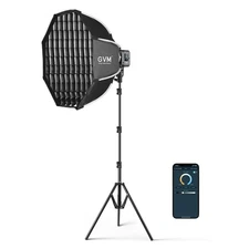 GVM SD80D 80W LED Video Light Kit with Softbox, Bowens Mount, CRI97+,