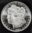 1884 CC MORGAN DOLLAR! GSA! DEEP MIRROR PROOF LIKE! UNREAL FIND! NR #S1070
