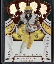 2020 Panini Chronicles #45 Darrynton Evans Crown Royale Foil Rookie Card #/149. rookie card picture