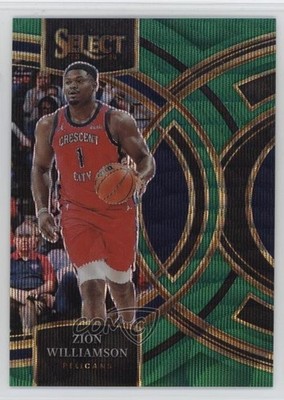 2023-24 Panini Select Premier Level Green Wave Prizm 21/50 Zion Williamson 05jo