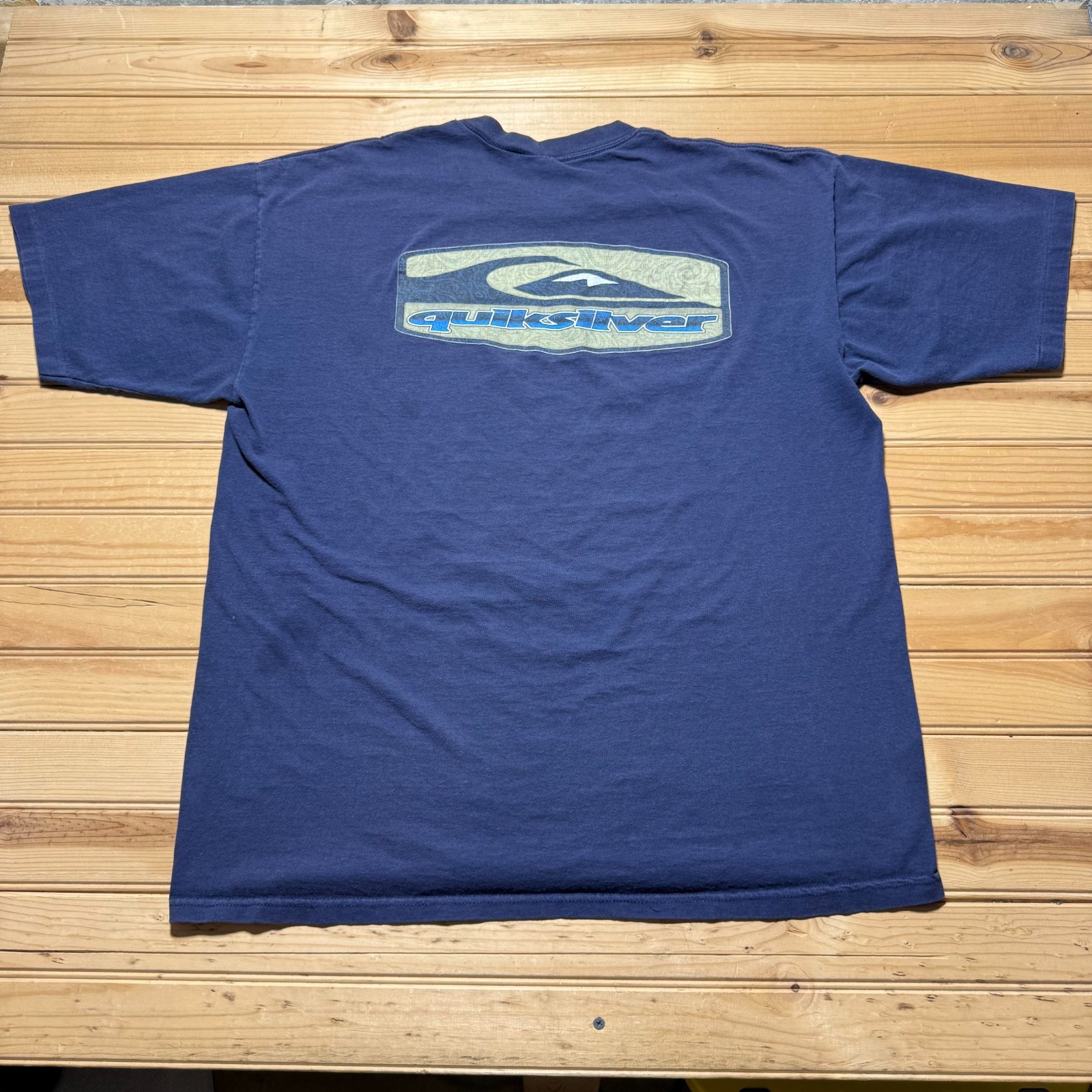 Vintage 90s Quiksilver Surf Skate Mountain Wave Streetwear Graphic T-Shirt - XL