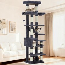 74in Large Cat Tree Tower for Indoor Cats Condo Scratching Post Pet Play House