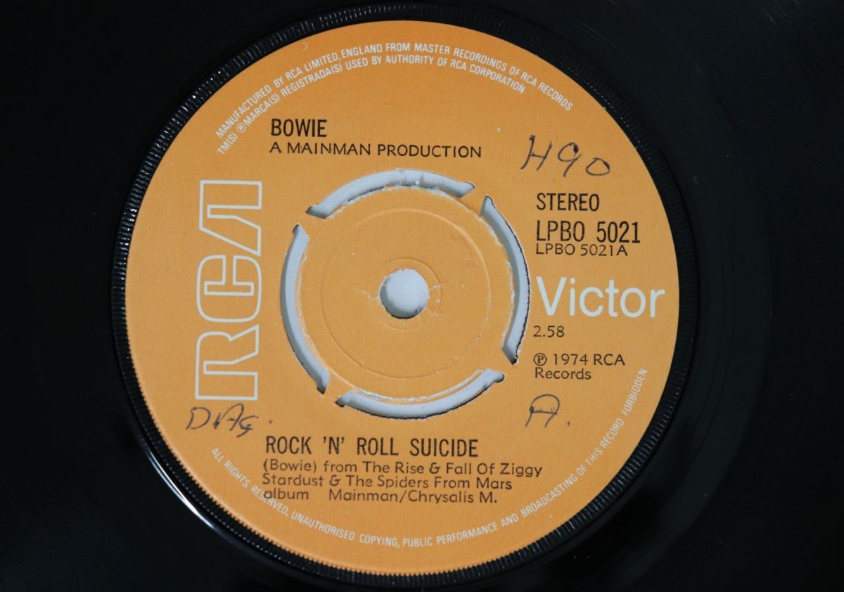 DAVID BOWIE / rock 'n' roll suicide 7インチ Rock 'n' Roll Suicide - Wikipedia