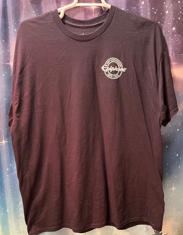 Gibson Epiphone 150th Anniversary Graphic Tee  T-Shirt (2XL) Black NWOT - Image 2 of 4