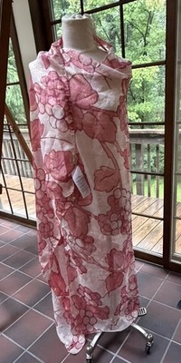 ETRO Women's Floral-Print Silk wrap huge 52x52''