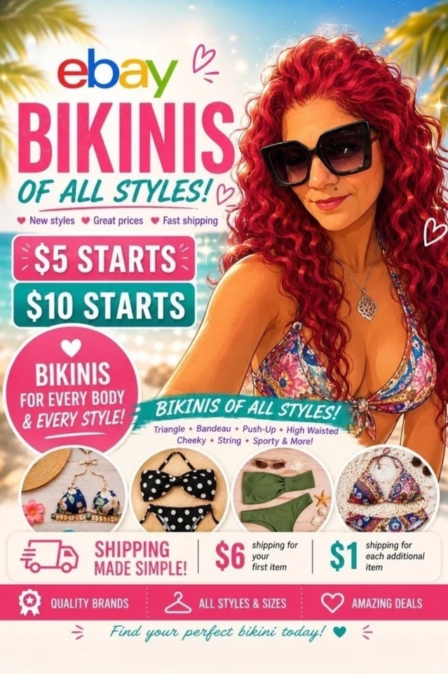 👙 Bikini Tops & Bottoms | Mix & Match | $5 & $10 Starts!