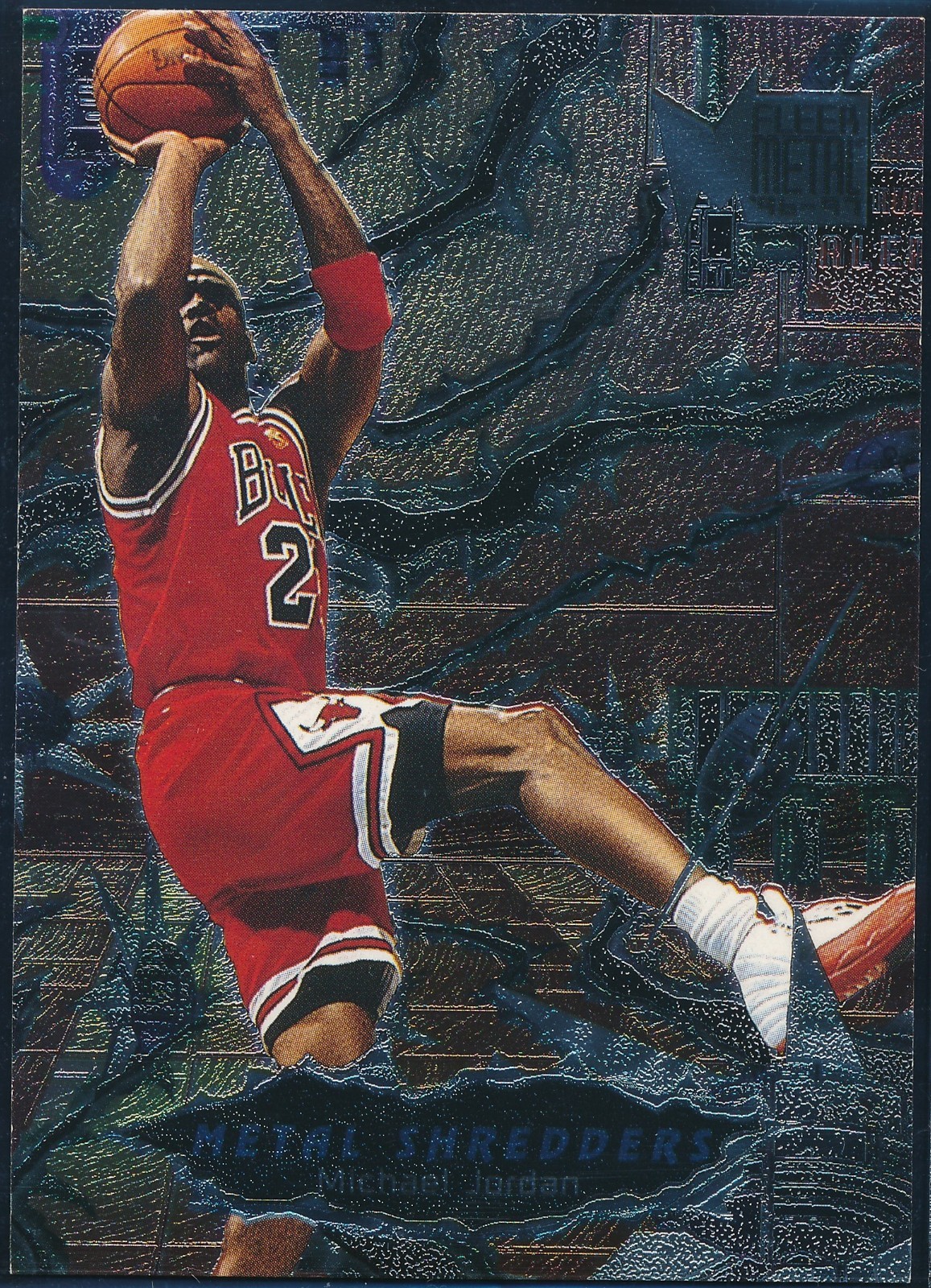 1996-97 FLEER METAL MICHAEL JORDAN METAL SHREDDERS CARD #241