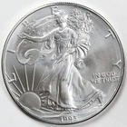 1993 American Silver Eagle (BU) - AUTHENTIC - In a Capsule to Protect It!