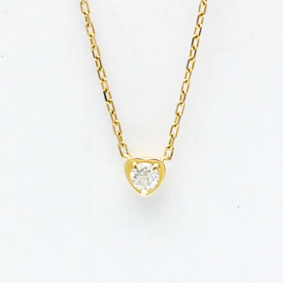 Cartier D'Amour Heart Necklace Yellow Gold (18K) Diamond Men,Women... BF588530