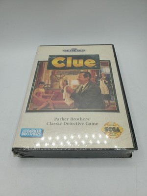 Clue (Sega Genesis, 1992) Authentic Game Cartridge, Factory Sealed