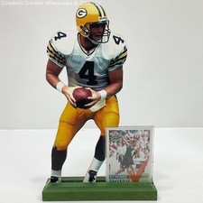 Score Multicolor Brett Favre Wood Football Card Display With Card Good Condition