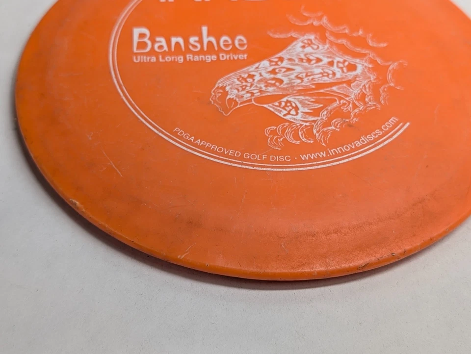 Innova DX Banshee Disc Golf Fairway Driver 147g Orange PFN Barstamp - Image 2 of 4