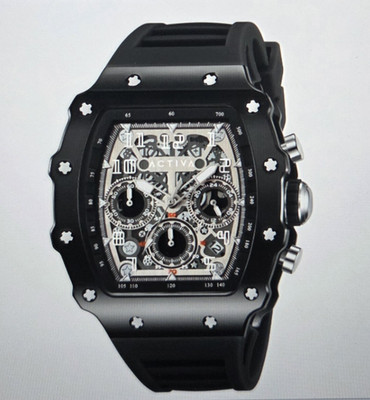 Activa Fury X Invicta Watch Skeleton Dial 44mm Black ACW2305-007