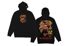 DGK Skateboards x Bruce Lee Lil Dragon Black Hoodie Sweatshirt