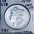 1879 S BU GEM MORGAN SILVER DOLLAR UNC MS+++ U.S. MINT RARE COIN 7932