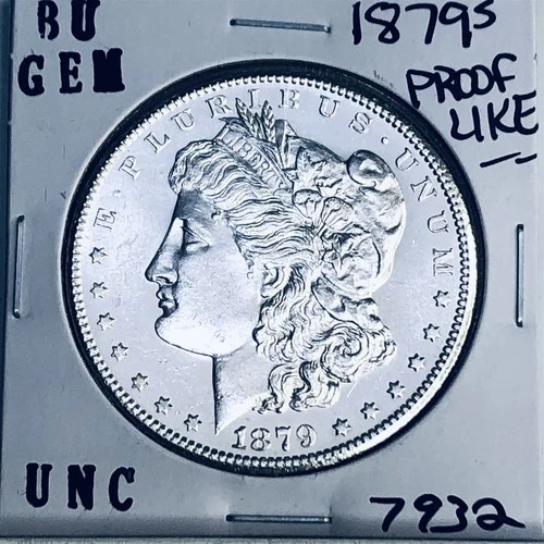 1879 S BU GEM MORGAN SILVER DOLLAR UNC MS+++ U.S. MINT RARE COIN 7932