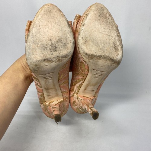 Dolce&Gabbana Women 6.0US Size 23cm Pink Gold Color High Heels Luxury Elegant - Picture 8 of 9