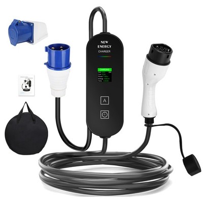 Typ 2 EV Ladekabel 8A-32A 7kW 1 Phase 5m Elektroauto PHEV Ladegerät Wallbox EU