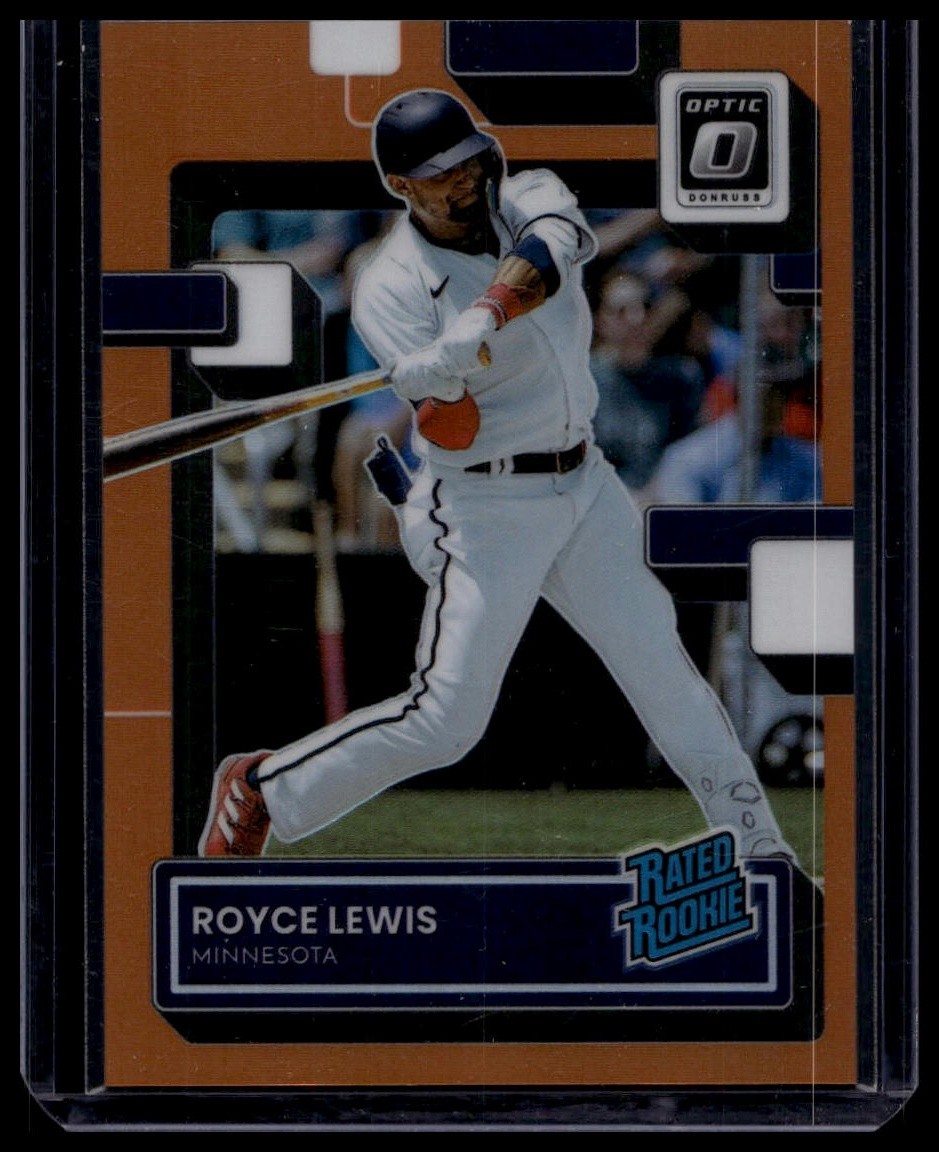 Royce Lewis 2022 Donruss Optic #164 Orange Prizm /125 Rookie Minnesota Twins