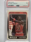 Fleer 1988-89 Michael Jordan #17 PSA 7 Chicago Bulls Basketball Base Card