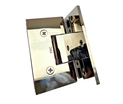 FHC VAL03PN Valore Square Wall Mount Hinge Offset Back Plate - Polished Nickel.