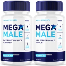 (2 Pack) Mega Male Capsules For Men, MegaMale Enhancing Supplement Pill (120 ct)