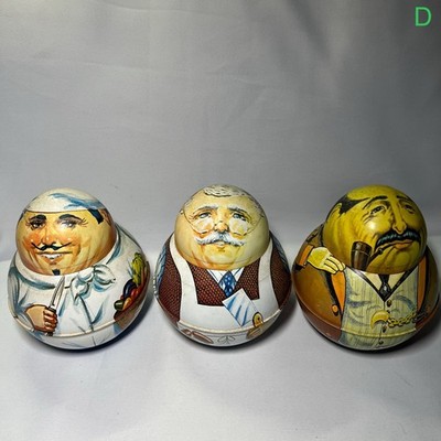 ROLY POLY TOBACCO TIN LOT OF 3 Bristol Ware Chein Industries 1979 & 1980