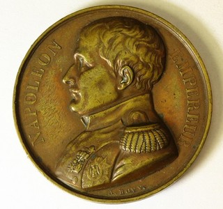 FRANCE Medal 1840 Bronze Napoleon St. Helena Memorial 4506