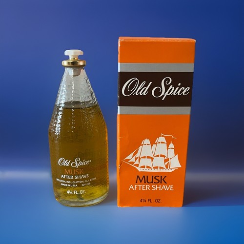Vintage Old Spice Musk After Shave 4 1/4 oz. New With Box