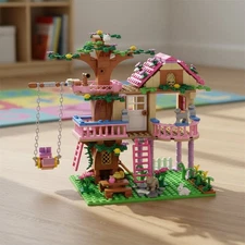 Engaging Tree House Set Compatible with Friends - 504 PCS for Imaginative Play
