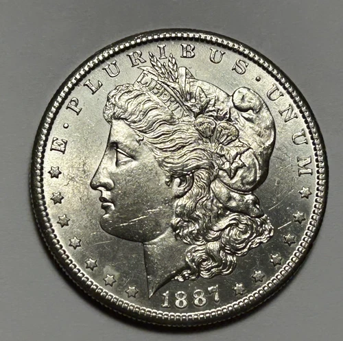 1887 S MORGAN DOLLAR BU