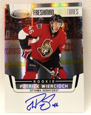 Patrick Wiercioch - 2011-12 Certified Freshman Signatures Rookie Auto On-card. rookie card picture