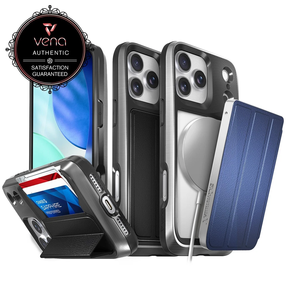 Funda Cartera Vena vCommuteX Para iPhone 17 Pro Max, Cubierta para Tarjeta Desmontable