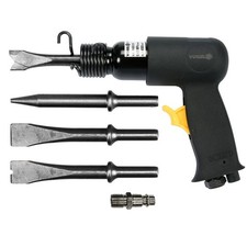 MARTEAU BURINEUR AIR COMPRIME BURIN PNEUMATIQUE AVEC 4 BURINS