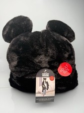 Disney Mickey Mouse Hooded Throw Blanket with Ears 43x81  - SO SOFT New
