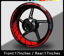 17 Inch Reflective Motorcycle Rim Stripe Wheel Sticker Decal Set