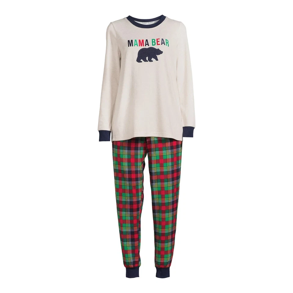 Dearfoams Womens Size 2X (18W-20W) "Mama Bear" Pajamas Cozy Comfort 2-piece Set - Image 4 of 4