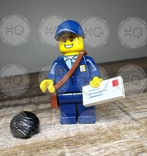 **NEW** 100% LEGO USPS Postal Worker Minifigure - City Mailman Letter Carrier