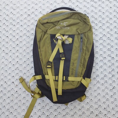 Vtg Arcteryx Silo 18 Ski Hiking Day Backpack Pack Logo Green Black
