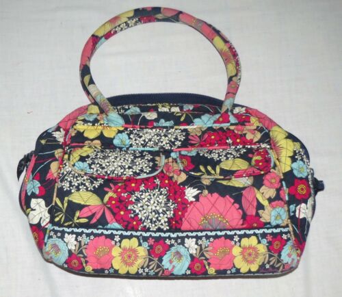 Grand sac à main matelassé floral Vera Bradley 5 x 10 x 11 pouces - Photo 1 sur 3