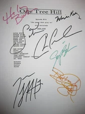 One Tree Hill Signed TV Script Chad Michael Murray Lafferty Burton Bush reprint