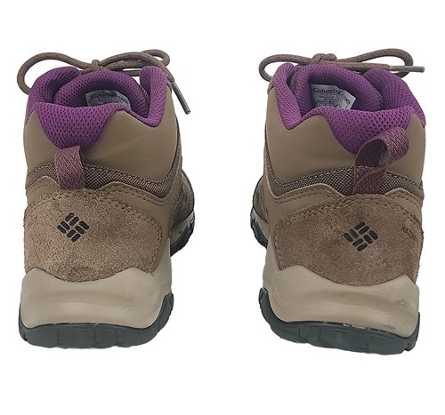 Columbia Womens Crestwood Mid Waterproof Hiking Boot Size 7 Brown And Plum - Picture 5 of 10