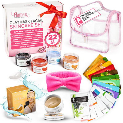 Face Masks Skincare Facial Kit - Facial Mask Set - Gift-Ready Package | 22 PCS